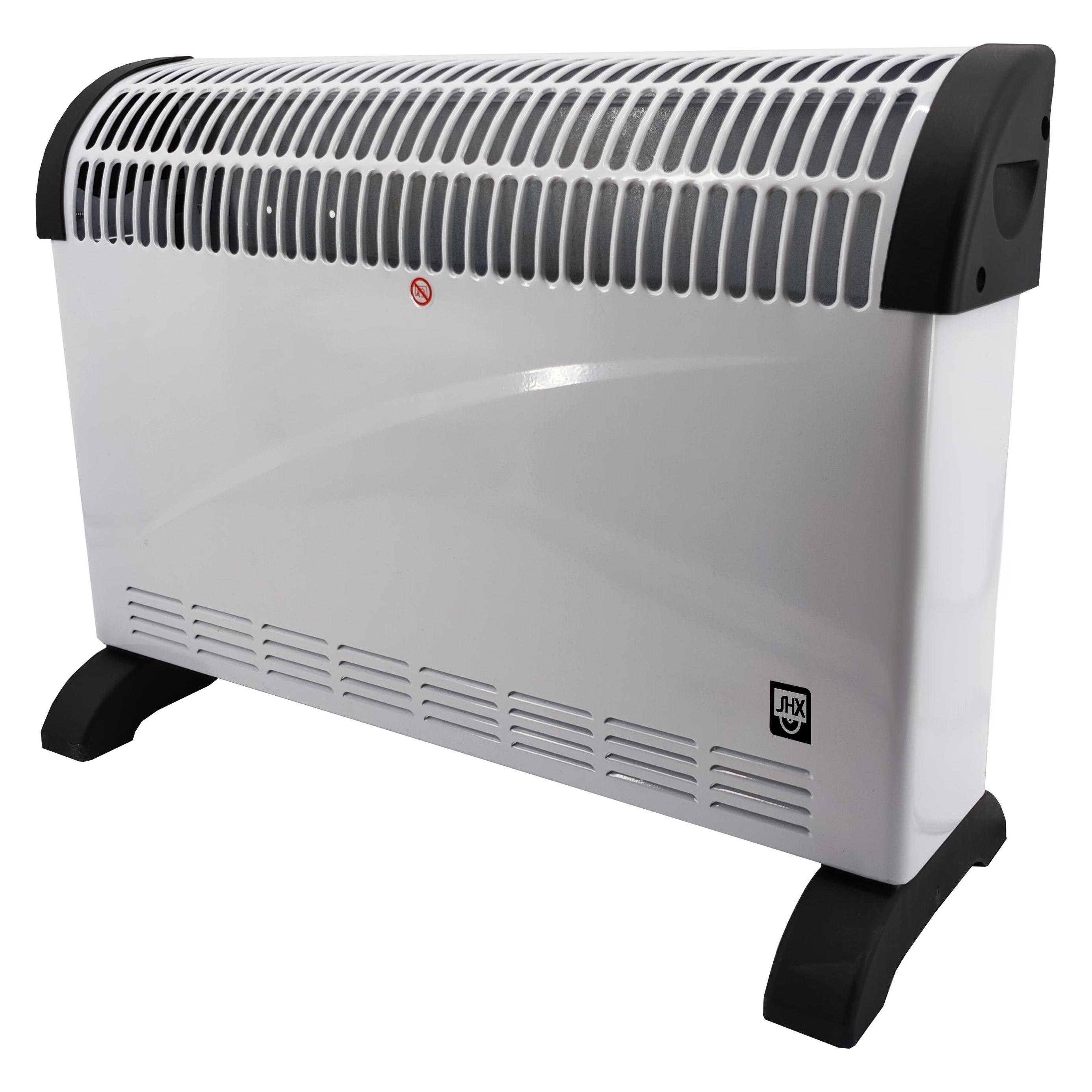 SHE SHX SHX08TKV2000 Konvektorheizung mit Turbo-Heizlüfter 2000W, weiss/schwarz (2000 W) (SHX08TKV2000)