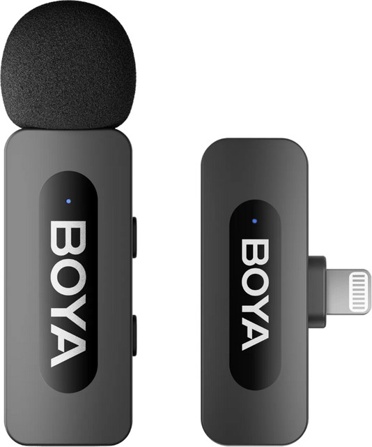 Boya BY-V1 V2.0 draadloze microfoon voor Lightning