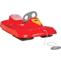 JAMARA KIDS Snow Play Bob Ralley 100 cm rot mit Lenkrad Kinderbob, Rot