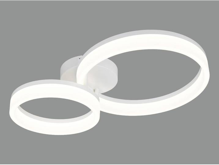 REALITY LED-Deckenleuchte Scope R63601231, 22W, 4000K, 3000lm, neutralweiß, IP20, weiß