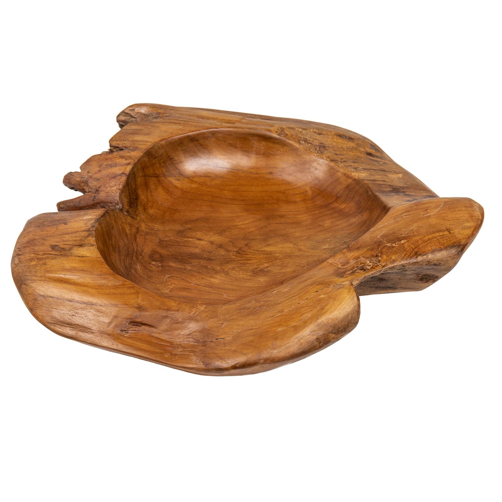riess-ambiente Schale NATURE ROOT - 30cm natur Teakholz Wurzelholz Massivholz