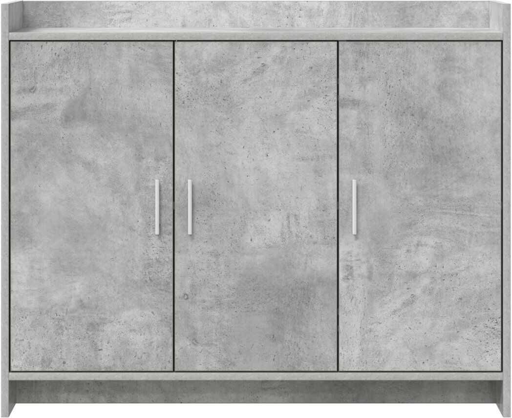 Brambly Cottage 98.5 cm W Sideboard Concrete Grey 80cm H X 98.5cm W X 33cm D
