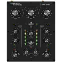 Omnitronic Trm-202 Mk3 (Battlemixer), Mischpult, Schwarz