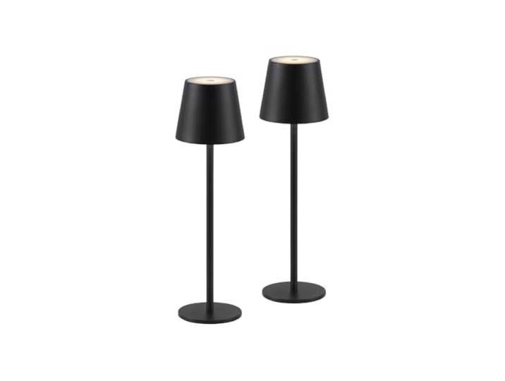 Just Light. LED Tischleuchte 2er SET Akku USB, schwarz dimmbar Touchdimmer