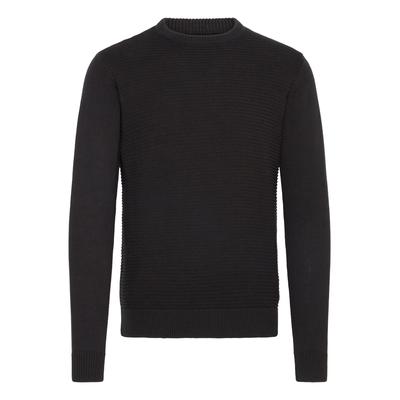 Strickfleece-Pullover INDICODE "Strickpullover IDRicardo", Herren, Gr. XXL, schwarz, Obermaterial: 100% Baumwolle CO., Pullover