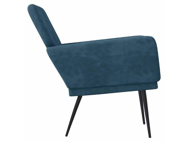 Confortable Fauteuil Bleu 62x79x79 cm avec manuel de montage Velours__21412
