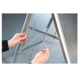 Franken Prospektkorb »BSAP« für Kundenstopper silber, 21x30x2.4 cm