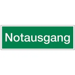 Marahrens Sicherheitskennzeichen »Textschild: Notausgang« 30 x 0,01 x 10 cm mehrfarbig, 30x10 cm