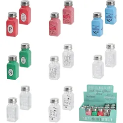 Salz-/Pfefferstreuer-Set (BHT 4x9x4 cm) - BHT 4x9x4 cm
