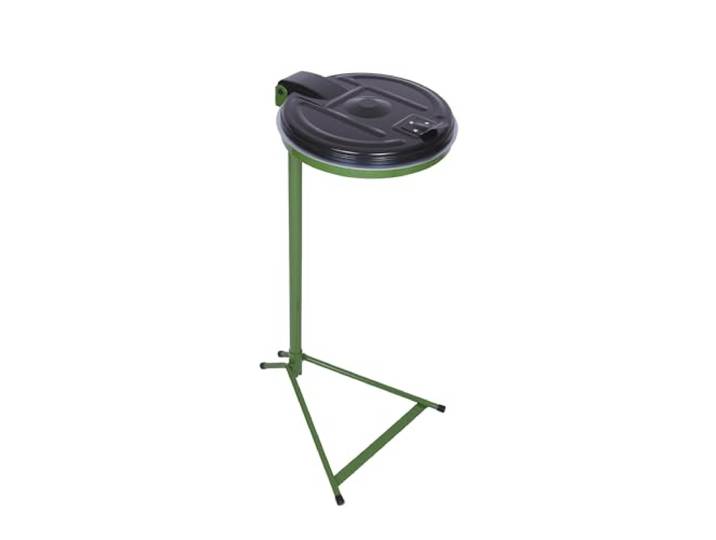 Kaiser + Kraft Müllsackständer Standgestell, für Volumen 120 l, grün, Kunststoffdeckel