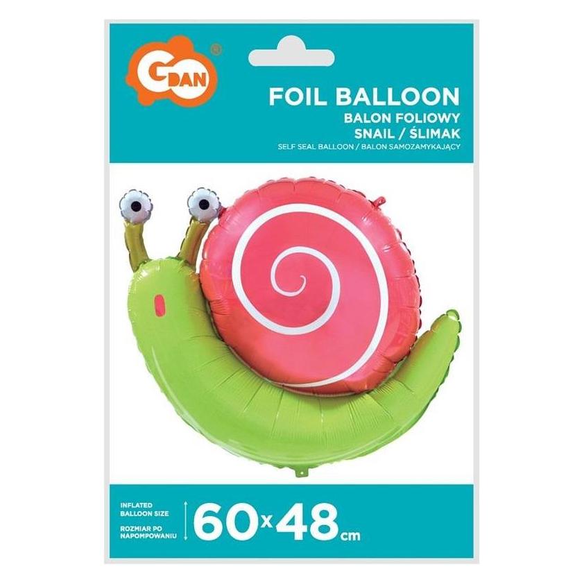 GoDan Schneckenfolienballon 60x48cm (1x) (54577433)