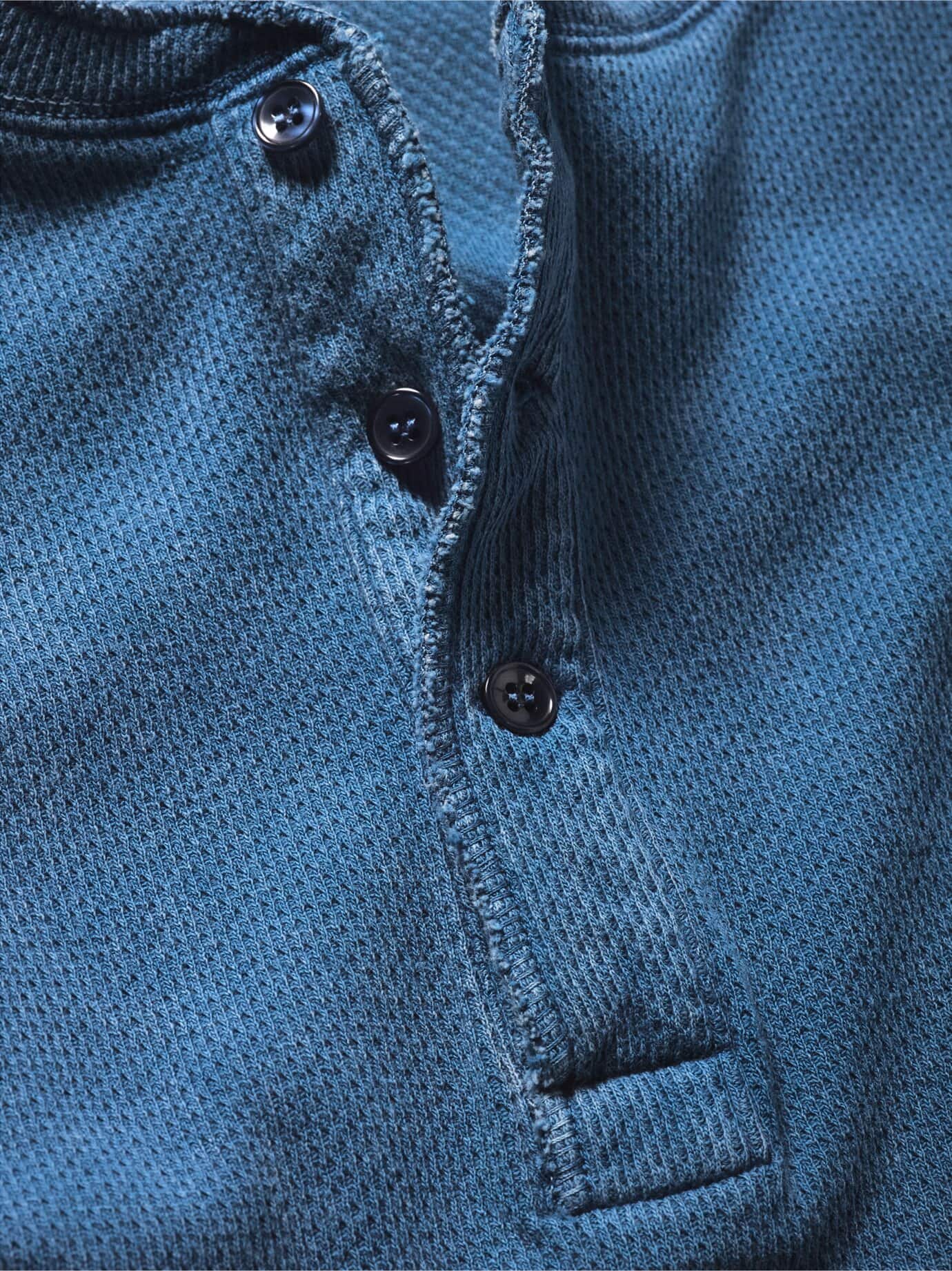 Mey & Edlich Henley-Shirt Blau 54