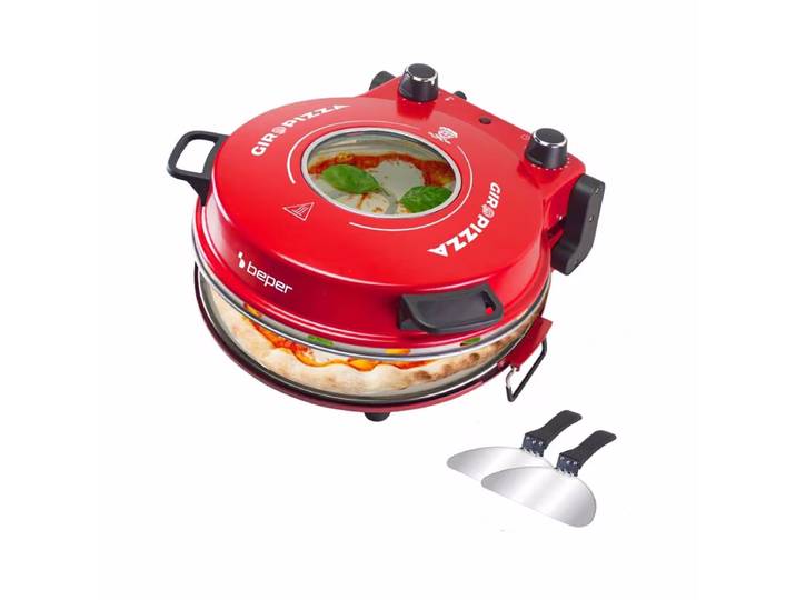 Beper P101CUD301 Pizzaofen – Pizza Ofen – rot