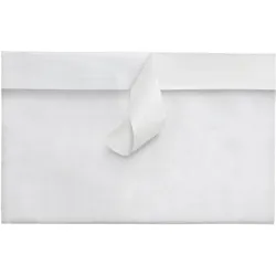 1000 Lieferscheintaschen, unbedruckt, PE-Folie, transparent A6 | Breitseite, CPP