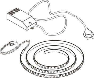 LED-Außenbeleuchtung für Empfangstheke Serie Spezia, L 1400 mm