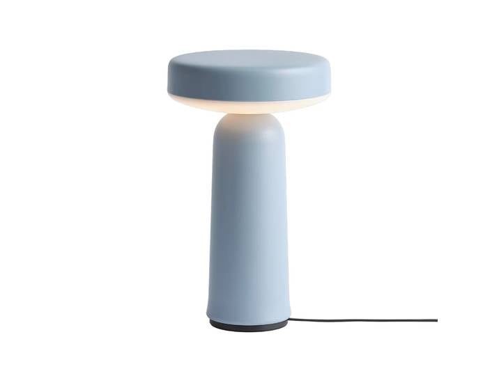 Muuto Lampe de table portable Ease 21,5 cm Light blue