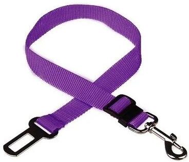 Uplift Essentials Universal Dog Car Seat Belt Safety Lead Durable Adjustable Vehicle Travel Restraint purple