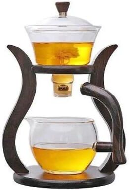 Uplift Treasures Magnetic Flow Lazy Kung Fu Glass Teapot Set single Teapot
