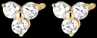 Edenly Ohrringe Frische - Orion - Gelbgold, 9 Karat, mit Diamanten