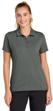 Sport-Tek LST490 Women's Versa Polo Shirt in Shadow Grey size 3XL   Polyester/Spandex Blend
