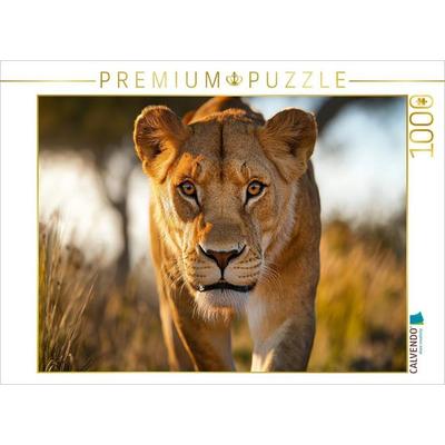 CALVENDO Puzzle Jägerin der Savanne | 1000 Teile Lege-Größe 64x48cm Foto-Puzzle für glückliche Stunden, von , Calvendo Puzzle