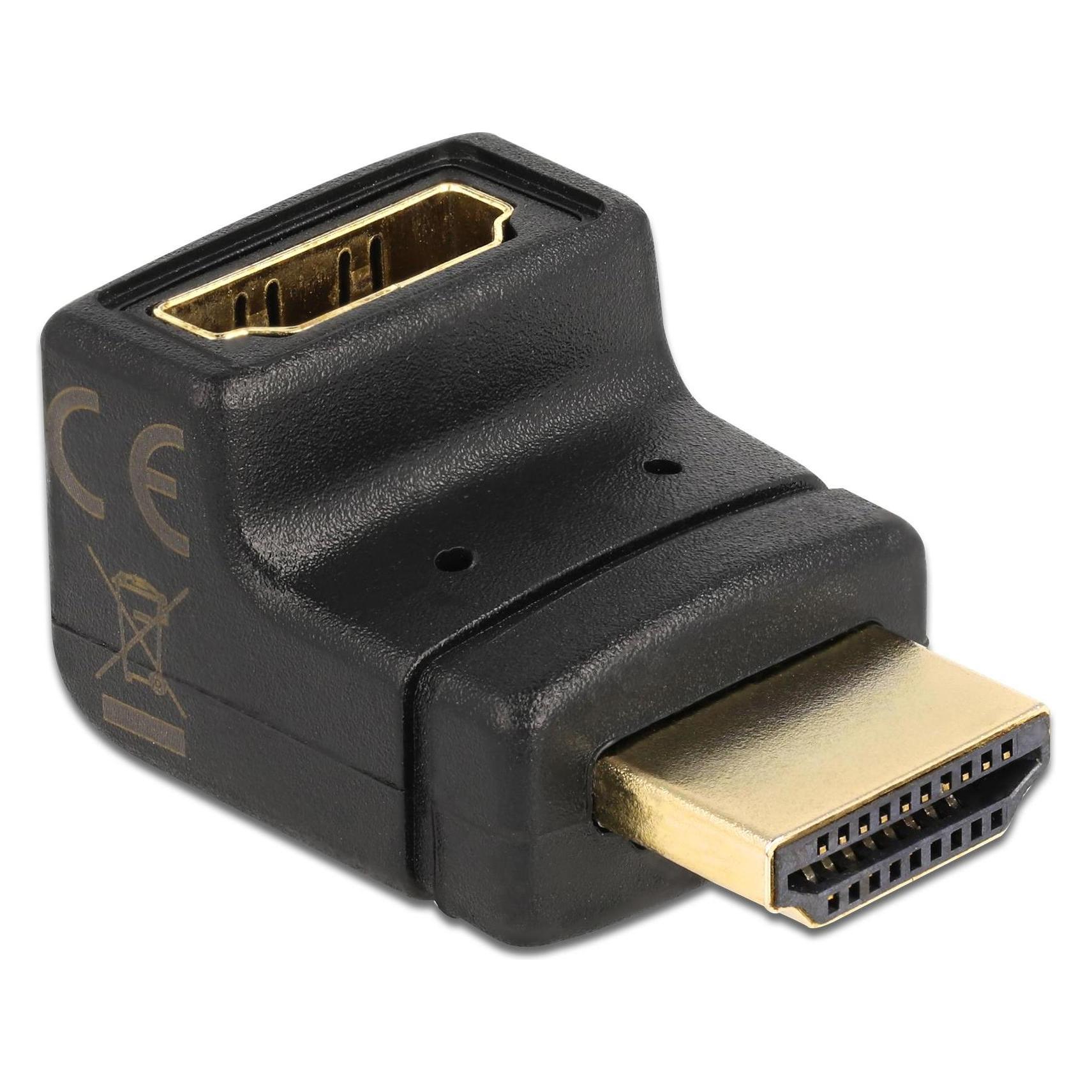 Delock HDMI Stecker > HDMI Buchse 90° oben (HDMI, HDMI) (65072)