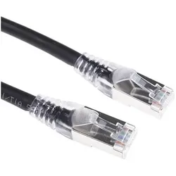 RS PRO Patch cord Cat 6a S/FTP LSZH 5m Black (S/FTP, CAT6a, 5 m), Netzwerkkabel