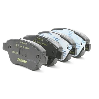 TEXTAR Bremsbelagsatz OPEL,FIAT,GERMAN E-CARS 2398202 1605359,93169174,93191697 2398217815,93189815,1605258,1605353,1680880580,93167073,93169254