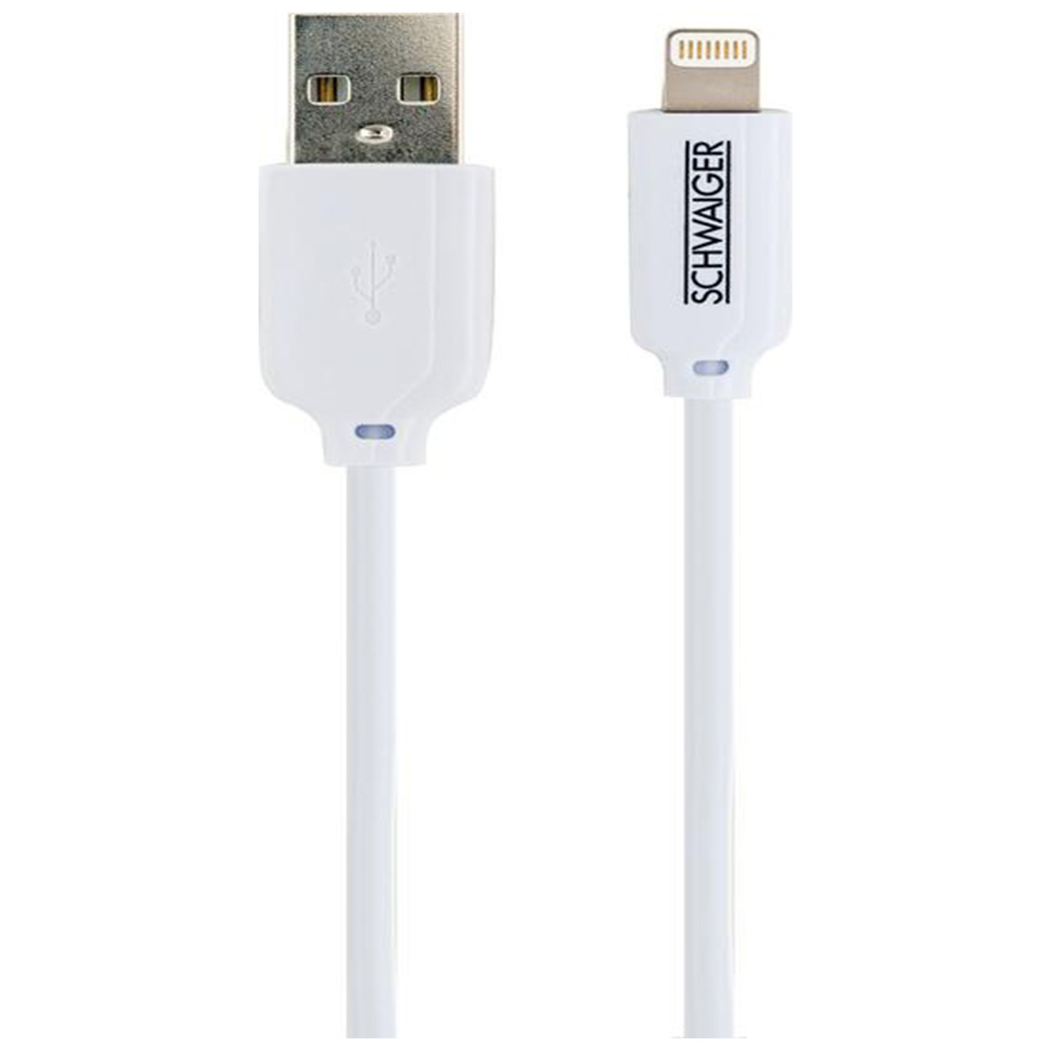 Schwaiger USB naar iOS verbindingskabel, 3 meter, Wit