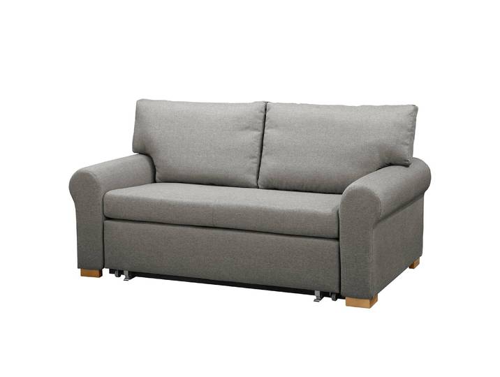 Schlafsofa Country Deluxe Grau/Grau Webstoff Luba 165cm mit Schlaffunktion Modern