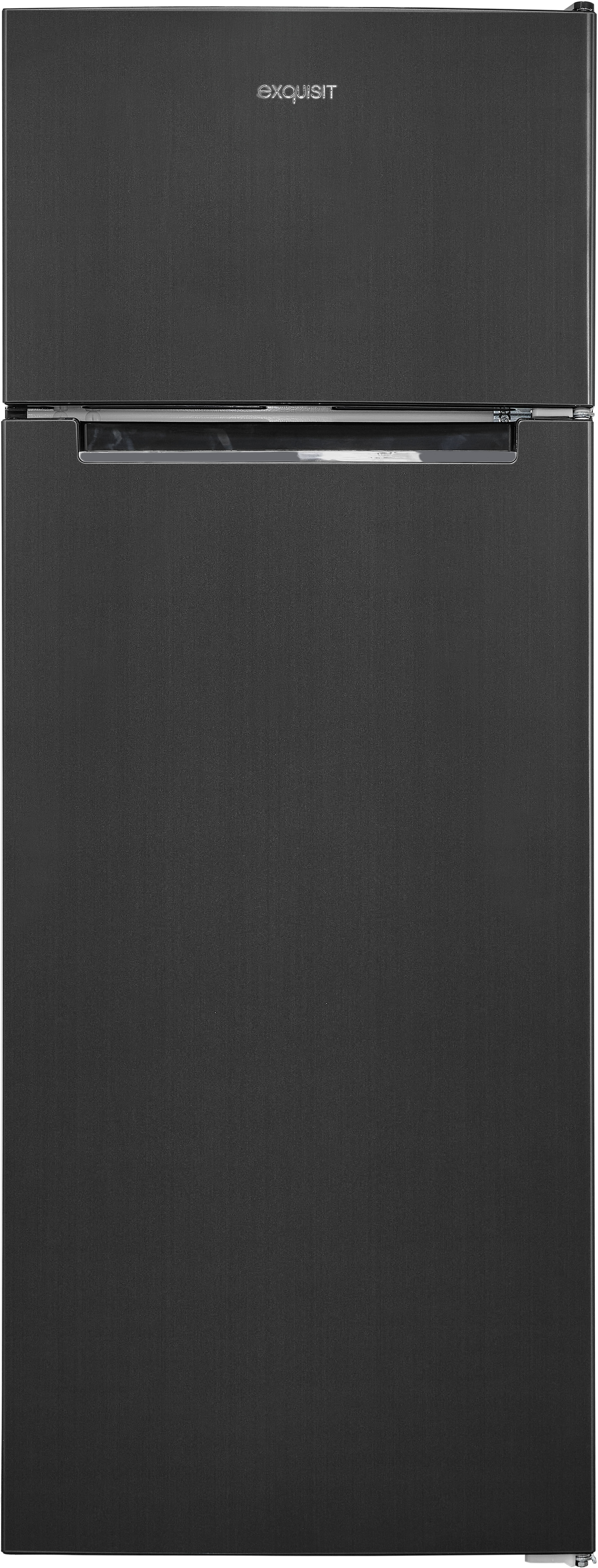 EXQUISIT Kühl-/Gefrierkombination "KGC270-45-040D", Energieeffizienz: D, inoxlook, az, Rechtsanschlag, wechselbar, Kühlschränke, 206 l, leise & sparsam, 4*-Gefrierfach mit flexiblem Stauraum & LED, Kühl-/Gefrierkombination