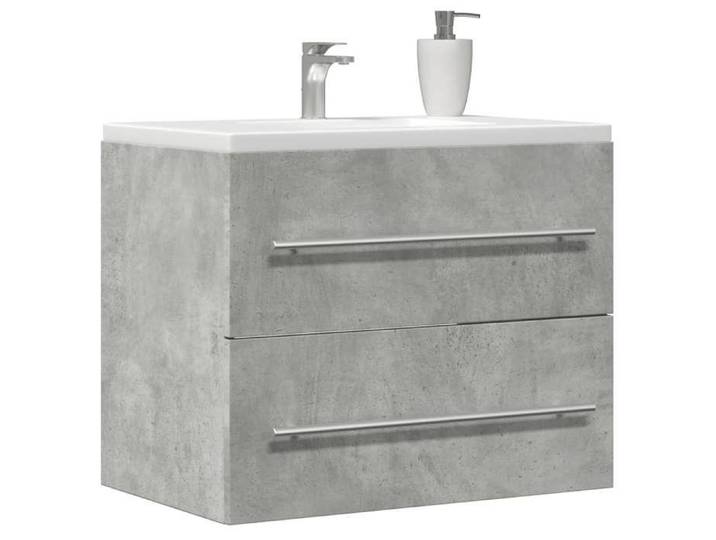 Armoire d'évier Gris béton 60x38 5x48 cm Aggloméré 856224