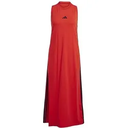 ADIDAS Damen Kleid Essentials 3-Streifen Long Racerback, Größe S in Rot Rot
