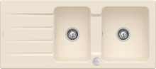 Villeroy & Boch 338002FU Architectura 80 Ivory Keramikspüle Excenterbetätigung Einbauspüle 80 cm Unterschrank