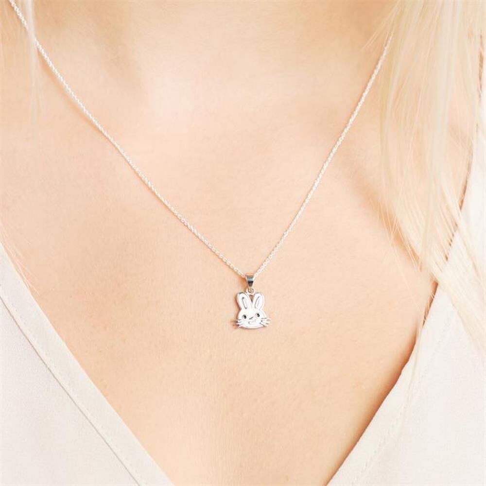 Unique Ketten mit Hasen Anhänger für Mädchen silber