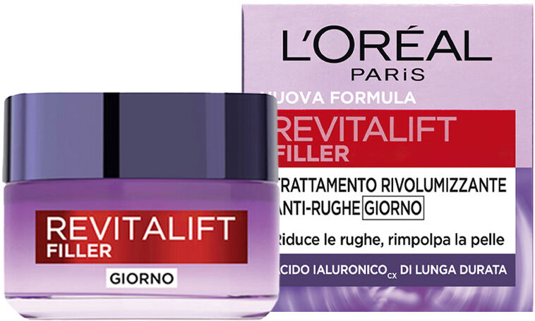L'Oréal Revitalift Filler Trattamento Rivolumizzante Anti-Rughe Crema Viso Giorno