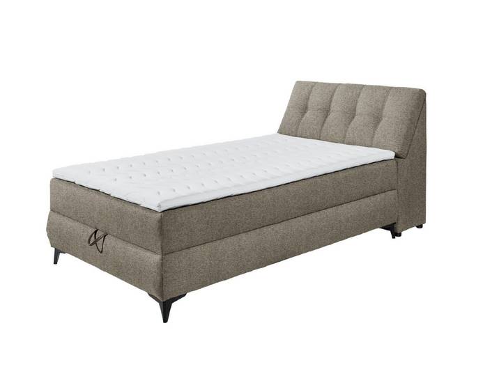 freiraum Boxbett ATLANTIS 6, 120x200 cm Liegefläche, Bezug espresso - 125x102x240cm (BxHxT)