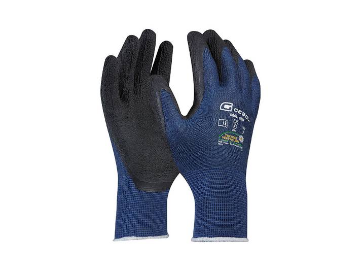 Gebol Arbeitshandschuhe Cool Grip Blau-Schwarz Gr. 9