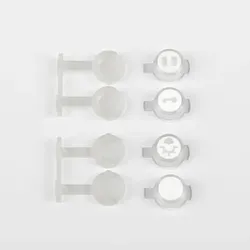 Ritto RGE1275202 Tastenknopfsatz Für 17865, 17867 Weiß