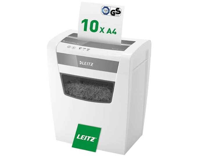 Leitz\, Destructeur IQ\, Coupe Croisée P4\, 12 Feuilles\, Bac 23L\, Compact Destructeur manuel IQ coupe croisée P4\, 12 feuilles\, bac 23L compact\, destruction sécurisée pour documents confidentiels.
