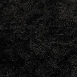 Strickstoff mit Fransen, schwarz