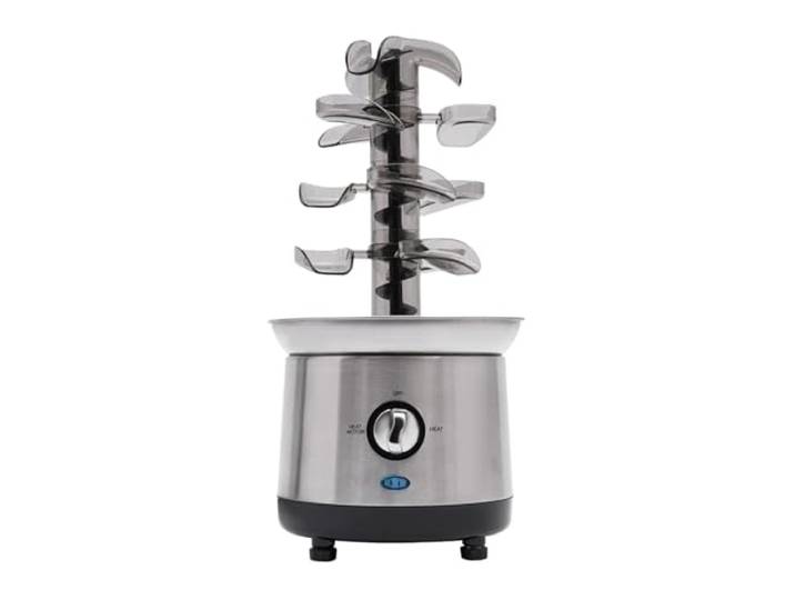 4-stufiger Schokoladenbrunnen, 1,2 L, Schokoladenfondue-Brunnenmaschine For Partys, Geschäfte, Edelstahl, Hitzebeständig
