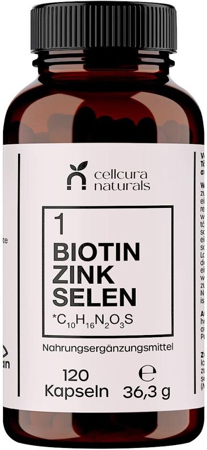 Cellcura Naturals Biotin Zink Selen Vegan Kapseln