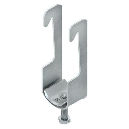 Niedax NIE BW42 Bügelschelle Win.-Eisen 40x40x4-6mm f.1 Kab.D38-42mm feuerv. (BW42)