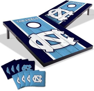 Skip's Garage North Carolina Tar Heels NCAA Compact 2x3 Tailgate Cornhole Board Set