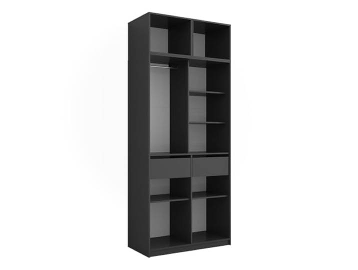 Vicco Kleiderschrank Elmo, Anthrazit, 50 x 40 cm 3er Set, für flexible Aufbewahrung verschiedenster Kleidungsstücke
