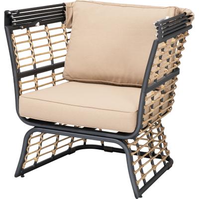 Relaxsessel GARDEN PLEASURE "PAROS", beige, B:69,5cm H:150cm T:83cm, Kissenbezug: 100% Polyester, Sessel, Relaxsessel, BxTxH: 69,5x83x150 cm, überdacht