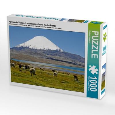CALVENDO Puzzle Parinacota Vulkan, Lauca Nationalpark, Norte Grande | 1000 Teile Lege-Größe 64x48cm Foto-Puzzle für glückliche Stunden