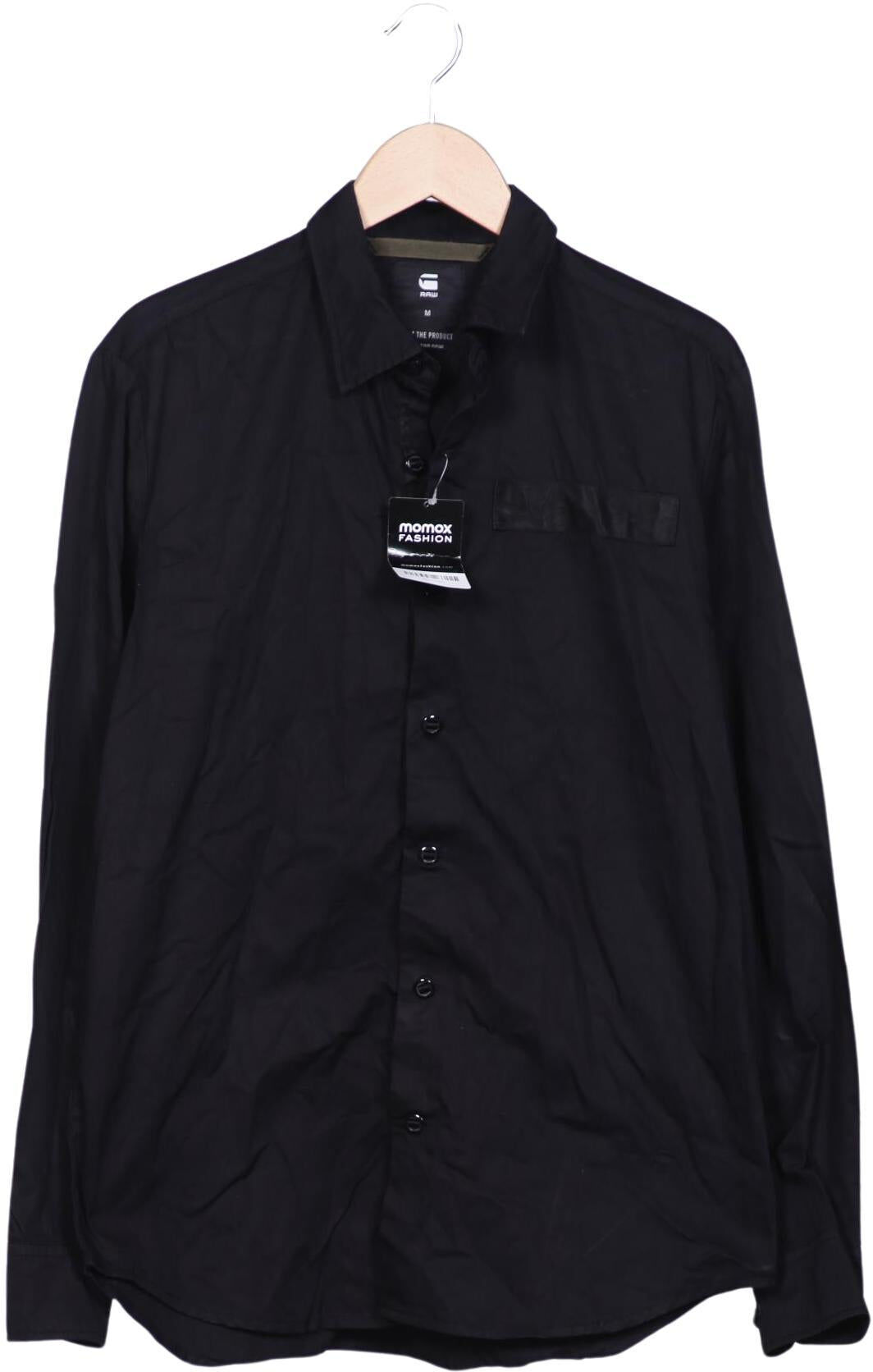 G Star RAW Herren Hemd, Schwarz, Gr. M, Baumwolle - Second Hand