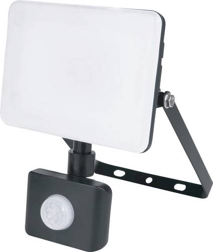 Müller-Licht Orlando 21600070 LED-Außenstrahler mit Bewegungsmelder 10W Leuchtfarben: Neutralweiß